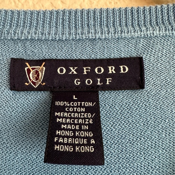Oxford Golf men’s blue Oxford vest. Torrey Pines US Open 2008. Size Large - Picture 3 of 4